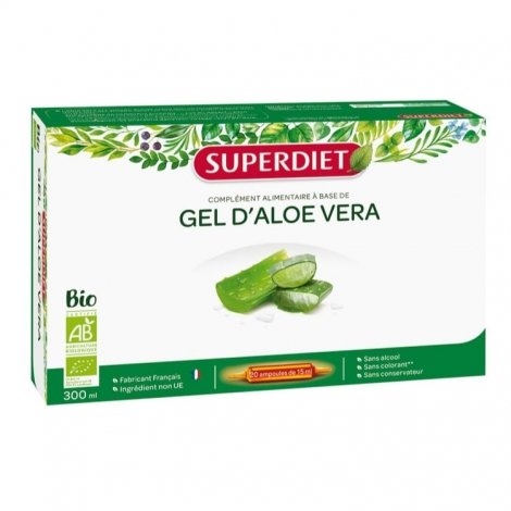 Aloe Vera Super Diet Bio ampoules x20jours pas cher, discount