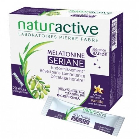 Naturactive Mélatonine Sériane 20 sachets pas cher, discount