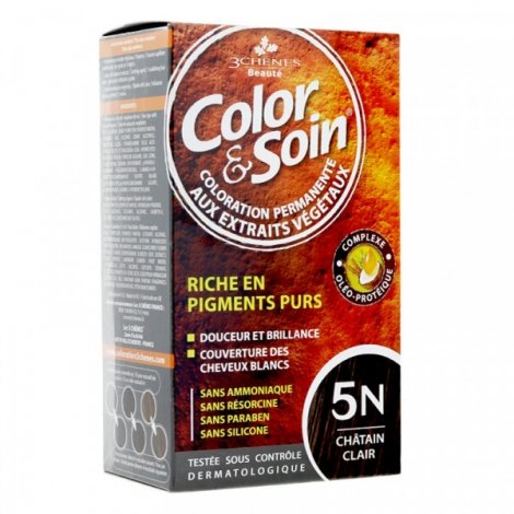 3 Chênes Color & Soin Coloration Permanente 5N - Châtain Clair 60ml pas cher, discount