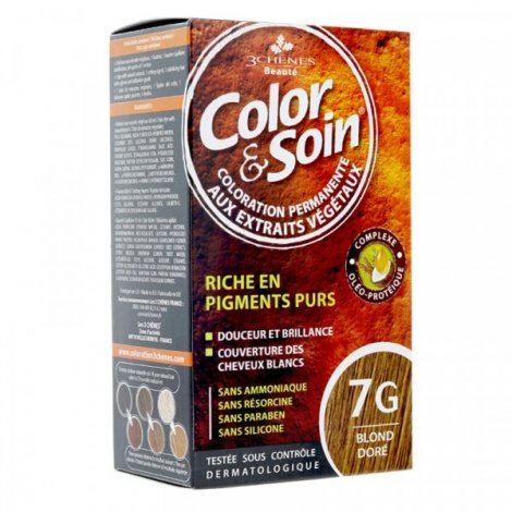 3 Chênes Color & Soin Coloration Permanente 7G - Blond Doré 60ml pas cher, discount