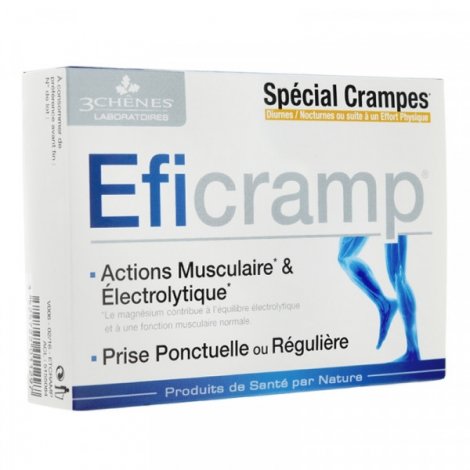 3 Chênes Eficramp Actions Musculaire & Electrolyptique 30 comprimés pas cher, discount