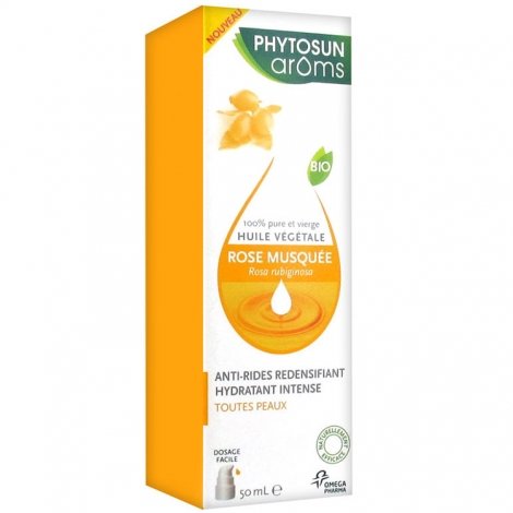 Phytosun Aroms Huile Végétale Rose Musquée Bio 50ml pas cher, discount
