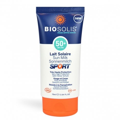 Biosolis Lait Solaire Sport SPF50+ 75ml pas cher, discount