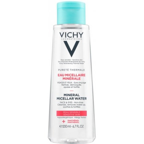 Vichy Pureté Thermale Eau Micellaire Minérale Peau Sensible 200ml pas cher, discount
