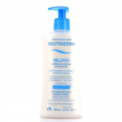 Neutraderm Relipid+ Crème de Douche Relipidante 400ml pas cher, discount