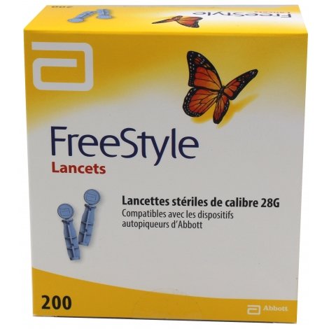 Abbott FreeStyle Lancets Lancettes Stériles de Calibre 28g pas cher, discount