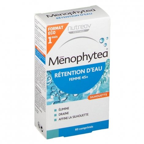 Menophytea Rétention d'Eau 60 Comprimés Format Eco 1 Mois pas cher, discount