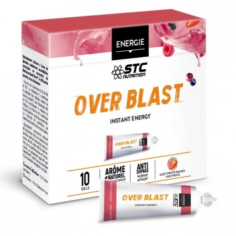 STC Nutrition Over Blast Instant Energy Fruits Rouges 10 gels pas cher, discount