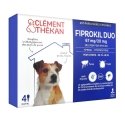 Clément Thékan Fiprokil Duo 67mg/20mg Chien 4 pipettes