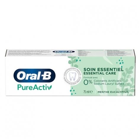 Oral-B Pure Activ Soin Essentiel Menthe Eucalyptus 75ml pas cher, discount
