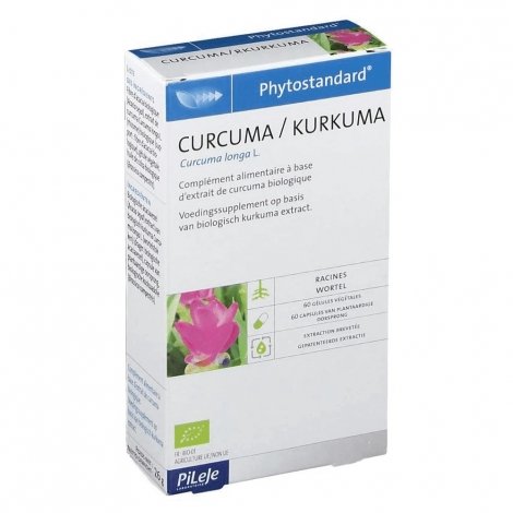 Pileje Phytostandard Curcuma Bio 60 gélules pas cher, discount
