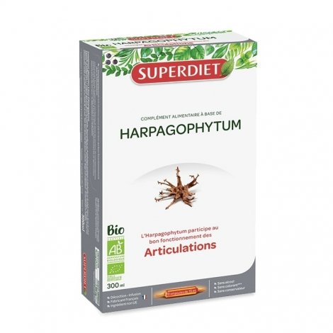 Superdiet Harpagophytum Bio 20 ampoules de 15ml pas cher, discount