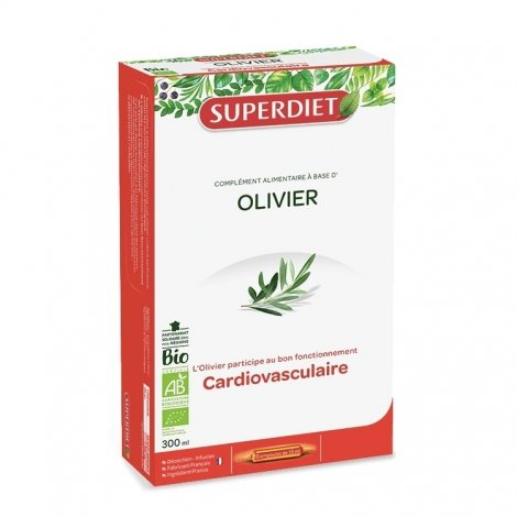 Superdiet Olivier Bio 20 ampoules de 15ml pas cher, discount