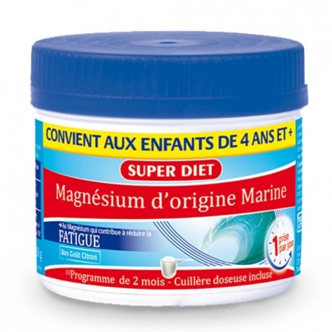 Superdiet Magnésium Marin Poudre 230g + 1 cuillère doseuse pas cher, discount