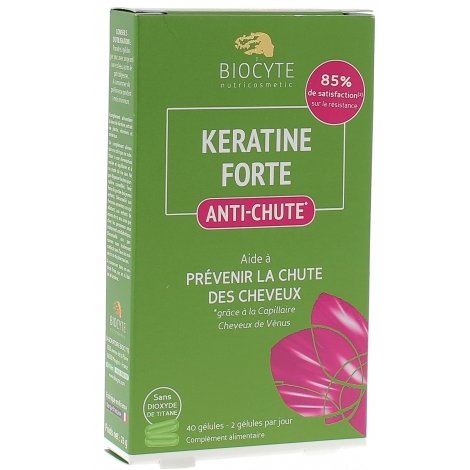 Biocyte Kératine Forte Anti-Chute 40 gélules pas cher, discount
