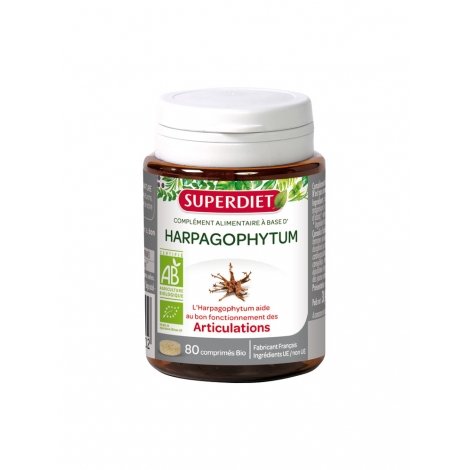 Superdiet Harpagophytum Bio 80 comprimés pas cher, discount