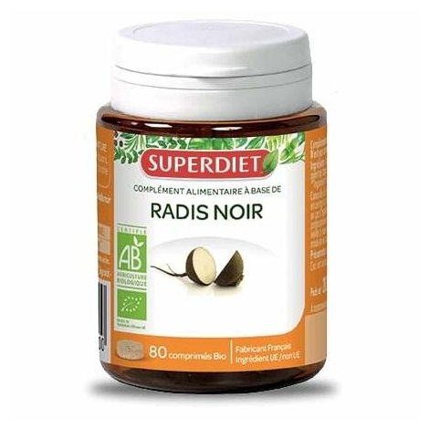 Superdiet Radis Noir Bio 80 comprimés pas cher, discount