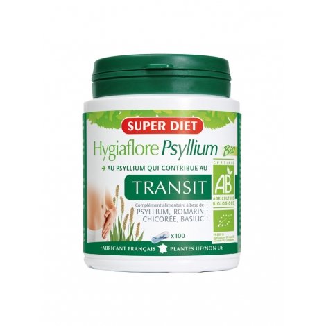 Superdiet Hygiaflore Psyllium Bio 100 gélules pas cher, discount