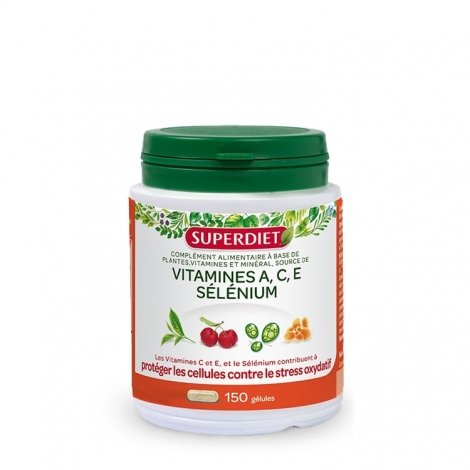 Superdiet Vitamines A. C. E. Sélénium 150 gélules pas cher, discount