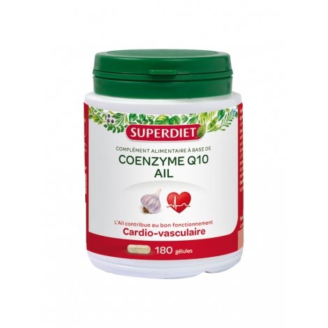 Superdiet Coenzyme Q10 Ail 180 gélules pas cher, discount