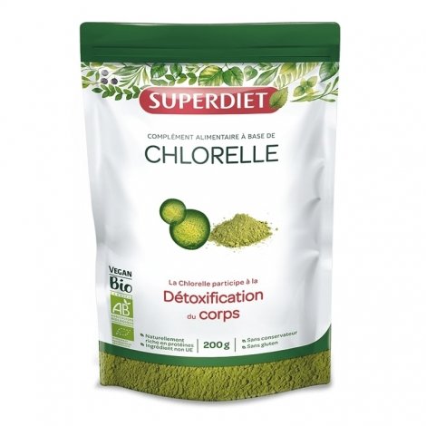 Superdiet Chlorelle Bio Poudre 200g pas cher, discount