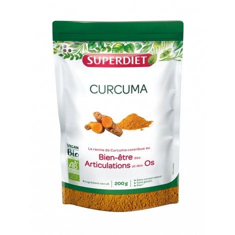 Superdiet Curcuma Bio Poudre 200g pas cher, discount