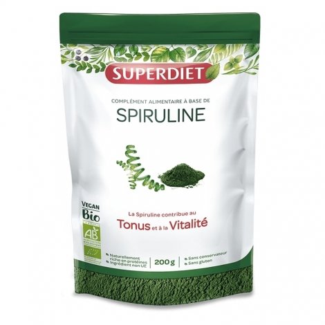 Superdiet Spiruline Bio Poudre 200g pas cher, discount