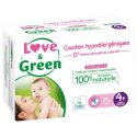 Love & Green Couches Hypoallergéniques Taille 4+ 42 couches