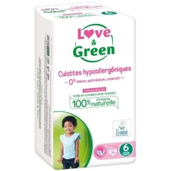 Love & Green Culottes Hypoallergéniques Taille 6 - 16 couches