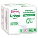 Love & Green Serviettes Hypoallergéniques Super 12 pièces
