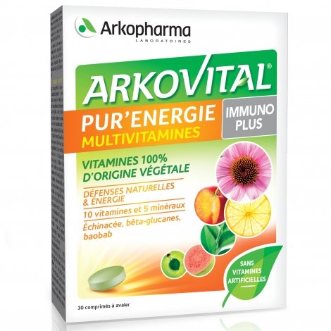 Arkopharma Arkovital Pur' Energie Immuno Plus 30 comprimés pas cher, discount