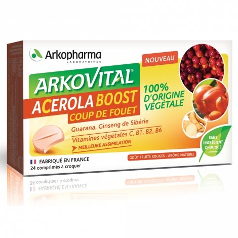 Arkopharma Arkovital Acerola Boost 24 comprimés à croquer pas cher, discount