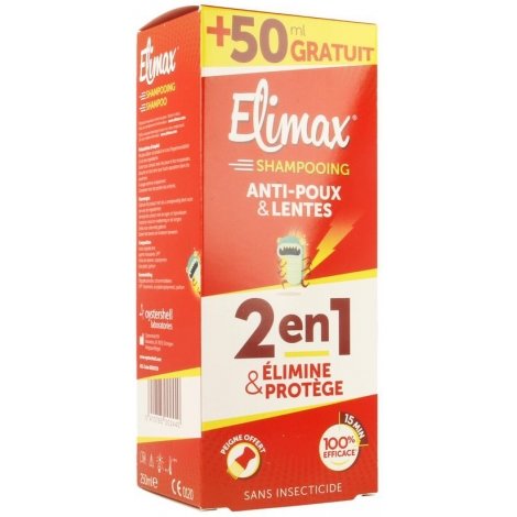 Elimax Shampoing Anti-Poux et Lentes 250ml pas cher, discount