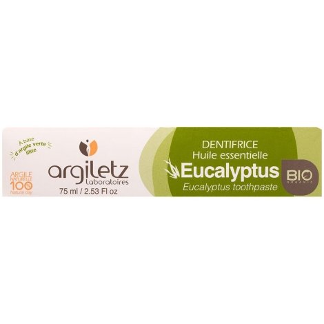 Argiletz Dentifrice Eucalyptus Bio 75ml pas cher, discount
