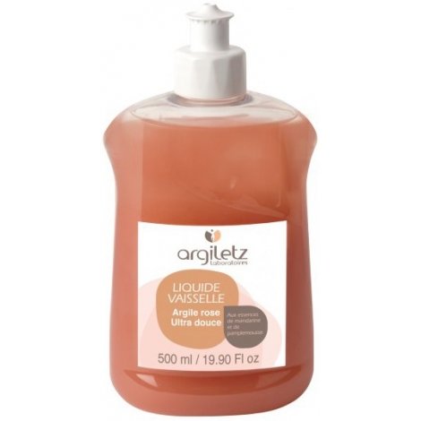 Argiletz Liquide Vaisselle Mandarine / Pamplemousse à l'Argile Rose 500ml pas cher, discount