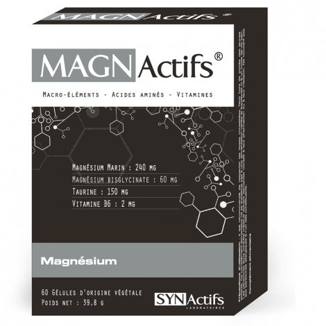 Synactifs Magnactifs Magnésium 60 gélules pas cher, discount