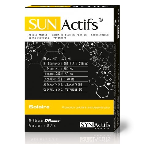 Synactifs Sunactifs Solaire 30 gélules pas cher, discount