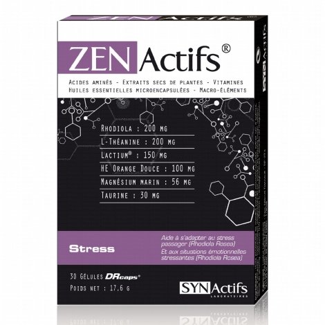 Synactifs Zenactifs Stress 30 gélules pas cher, discount