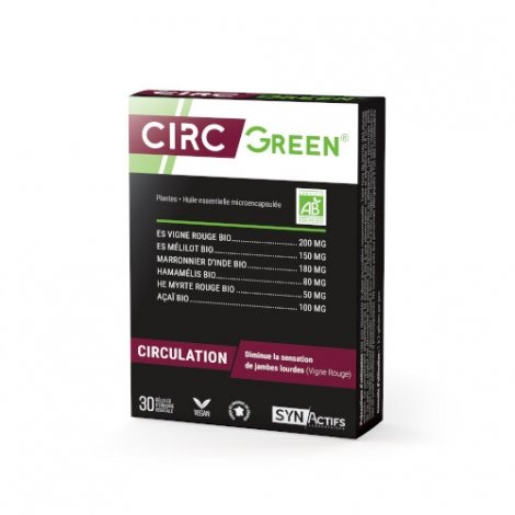 Synactifs Circgreen Circulation 30 gélules pas cher, discount