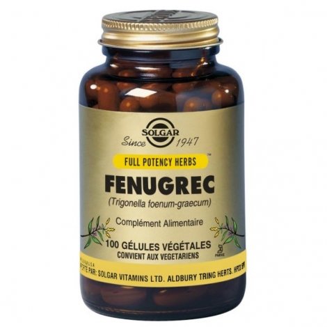 Solgar Fenugrec 100 gélules végétales pas cher, discount