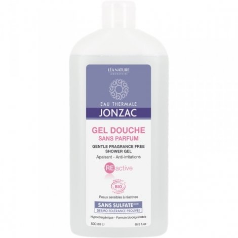 Jonzac Reactive Gel Douche Sans Parfum Bio 500ml pas cher, discount