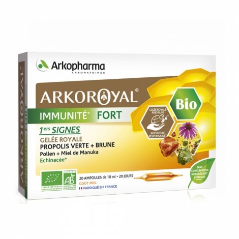 Arkopharma ArkoRoyal Immunité Fort Bio 20 ampoules pas cher, discount