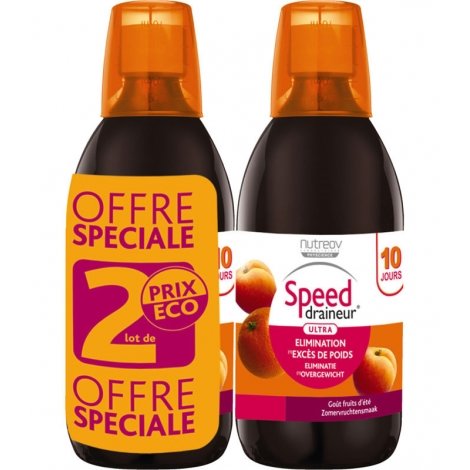Nutreov Duo Speed Draineur Ultra Goût Fruits d'Eté 2 x 280ml pas cher, discount