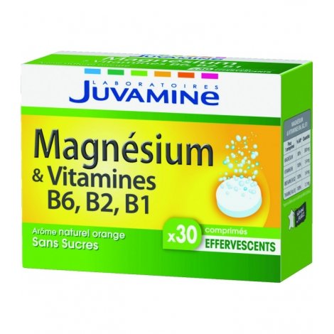 Juvamine Magnésium & Vitamines B6, B2, B1 30 comprimés effervescents pas cher, discount
