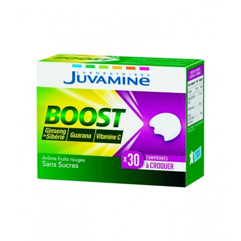 Juvamine Boost Vitamine C-Ginseng-Guarana 30 comprimés à croquer pas cher, discount
