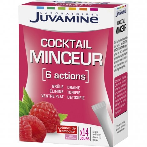 Juvamine Cocktail Minceur 6 Actions 14 sticks pas cher, discount