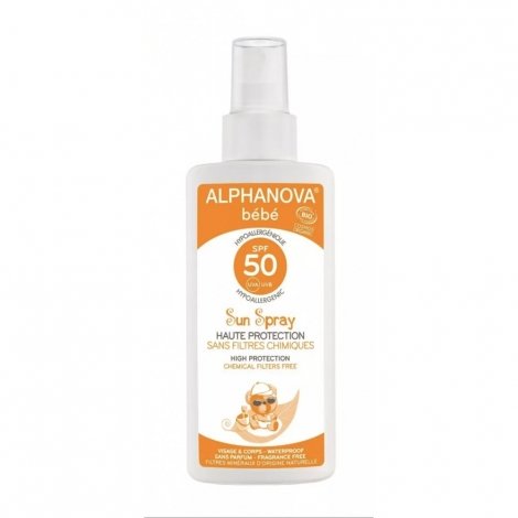 Alphanova Bébé Sun Spray Solaire Bio SPF50 125ml pas cher, discount