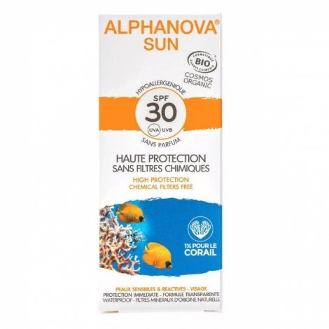 Alphanova Sun Sans Parfum Bio SPF30 50ml pas cher, discount