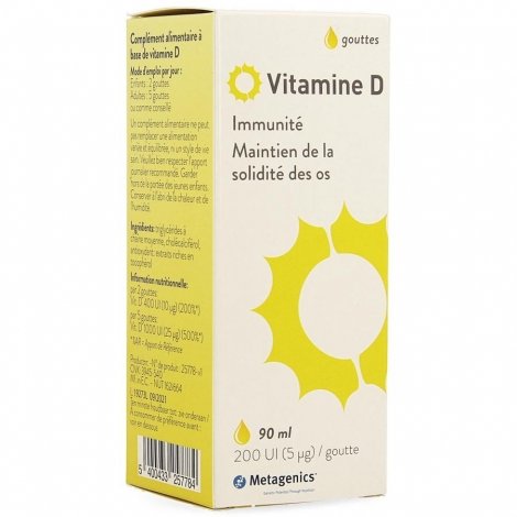 Metagenics Vitamine D3 Liquide 90ml pas cher, discount