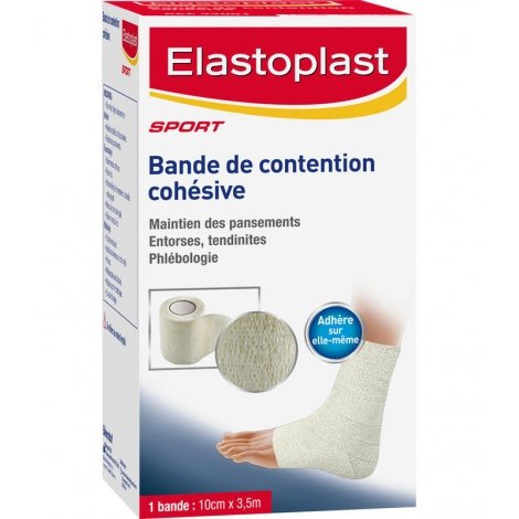 Elastoplast Sport Bande de Contention Cohésive 10cm x 3,5m Blanc pas cher, discount